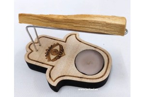 Quemador madera palo santo Mano fátima